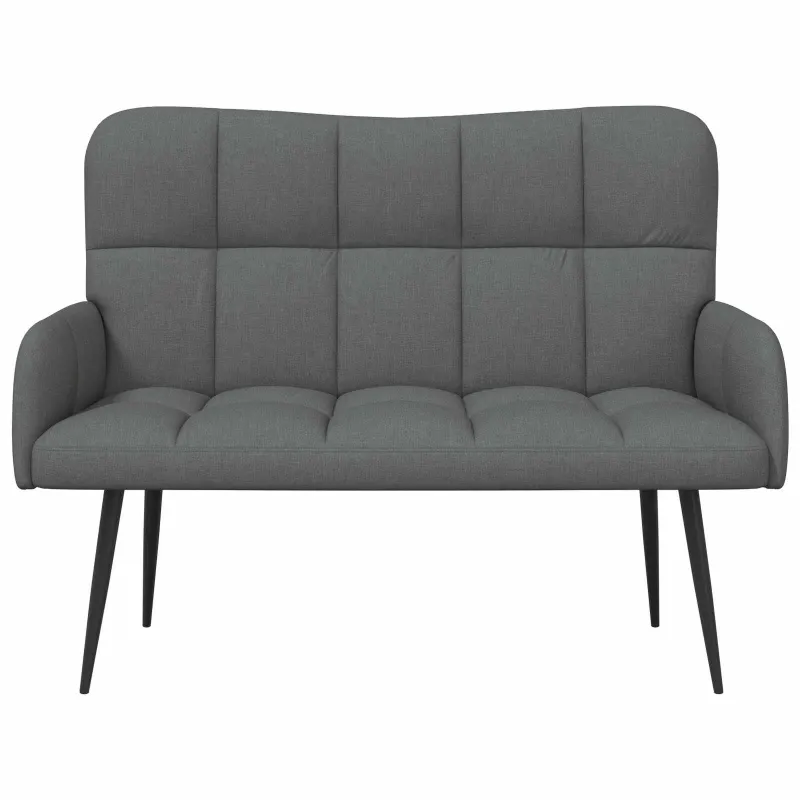 Dvitaškė sofa Tamsiai pilka 115 x 61 x 87 cm Audinys