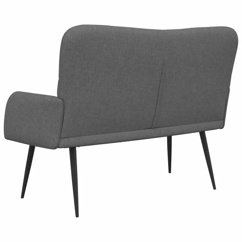 Dvitaškė sofa Tamsiai pilka 115 x 61 x 87 cm Audinys