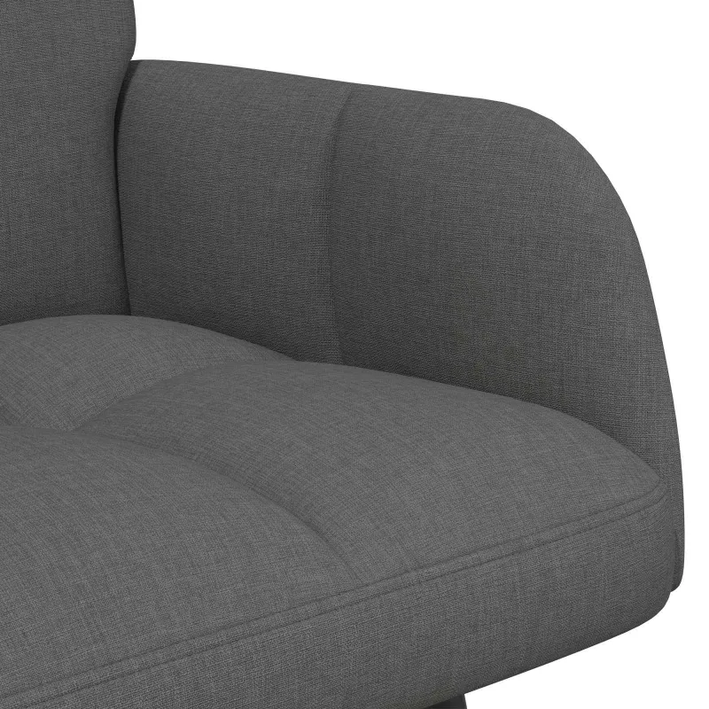 Dvitaškė sofa Tamsiai pilka 115 x 61 x 87 cm Audinys