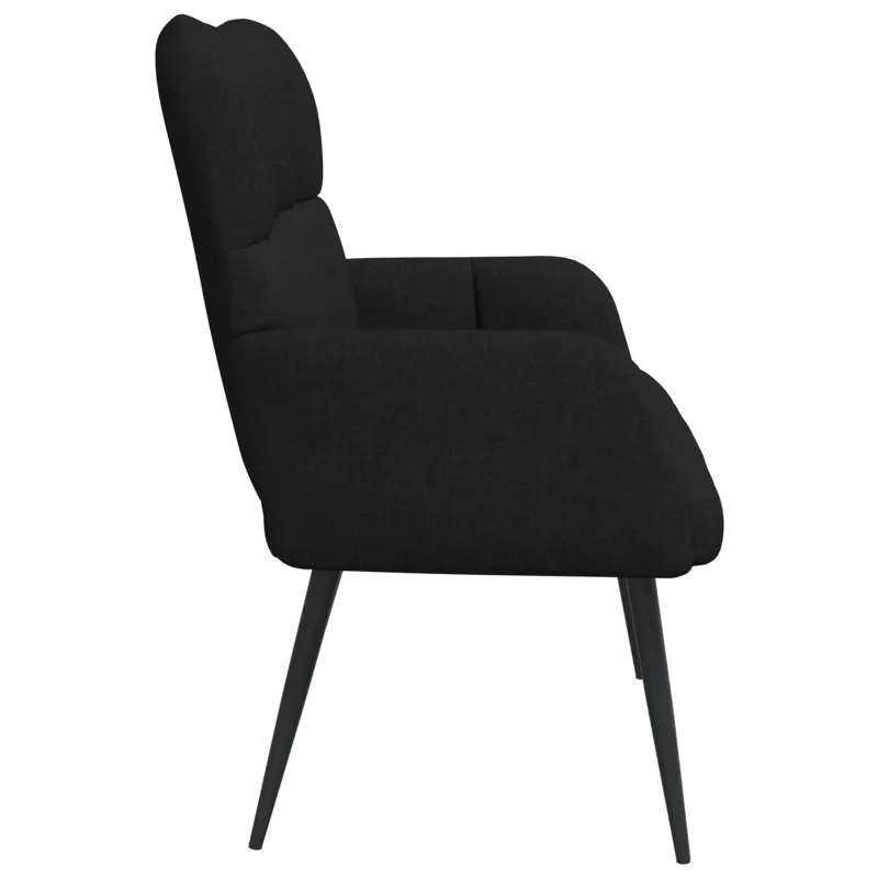 Dvitaškė sofa Juoda 115 x 61 x 87 cm Audinys