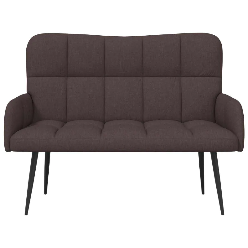 Dvitaškė sofa Tamsiai rudas 115 x 61 x 87 cm Audinys