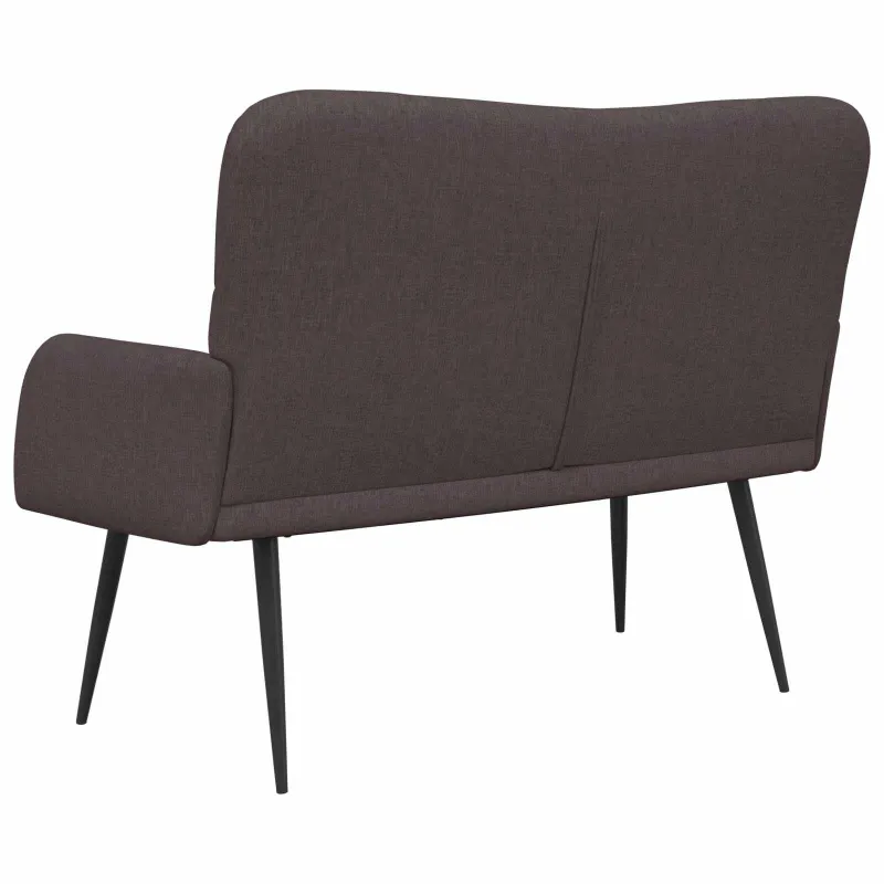 Dvitaškė sofa Tamsiai rudas 115 x 61 x 87 cm Audinys