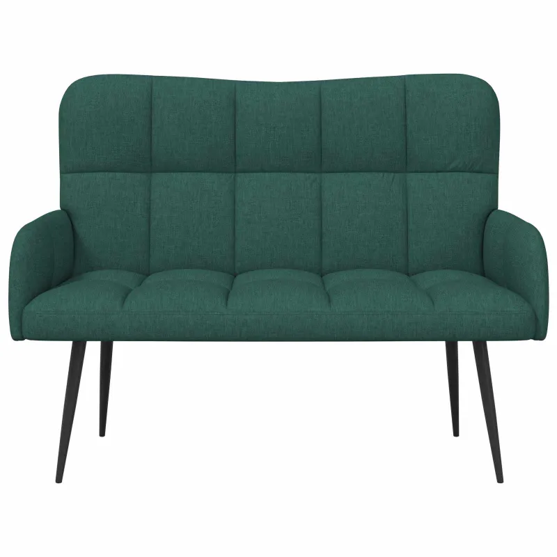 Dvitaškė sofa Tamsiai žalia 115 x 61 x 87 cm Audinys