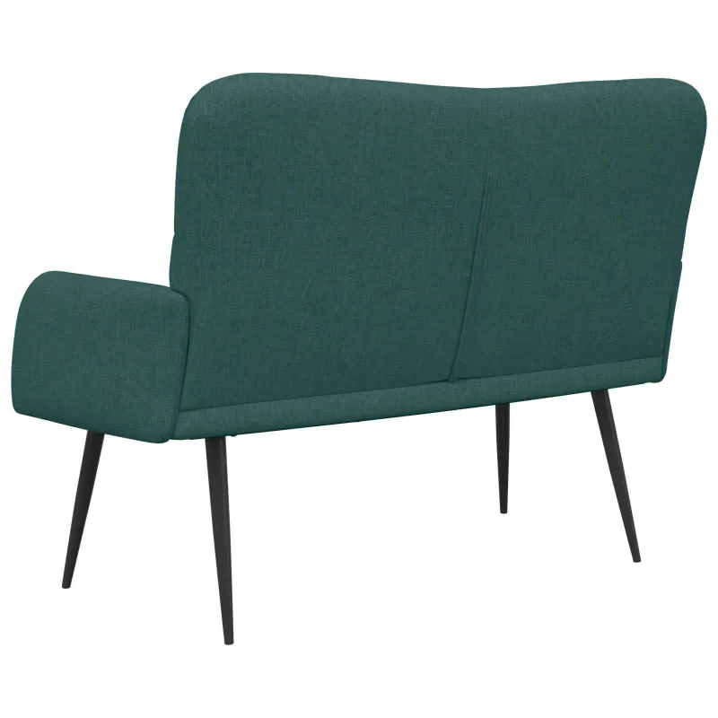 Dvitaškė sofa Tamsiai žalia 115 x 61 x 87 cm Audinys