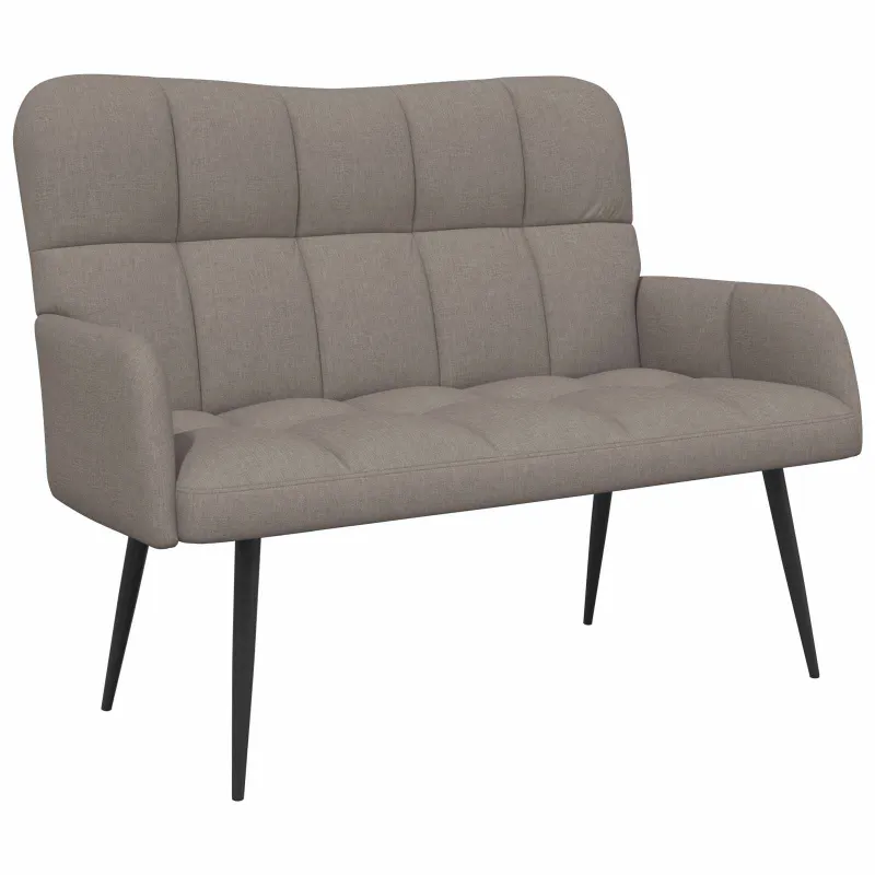 Dvitaškė sofa Taupe 115 x 61 x 87 cm Audinys
