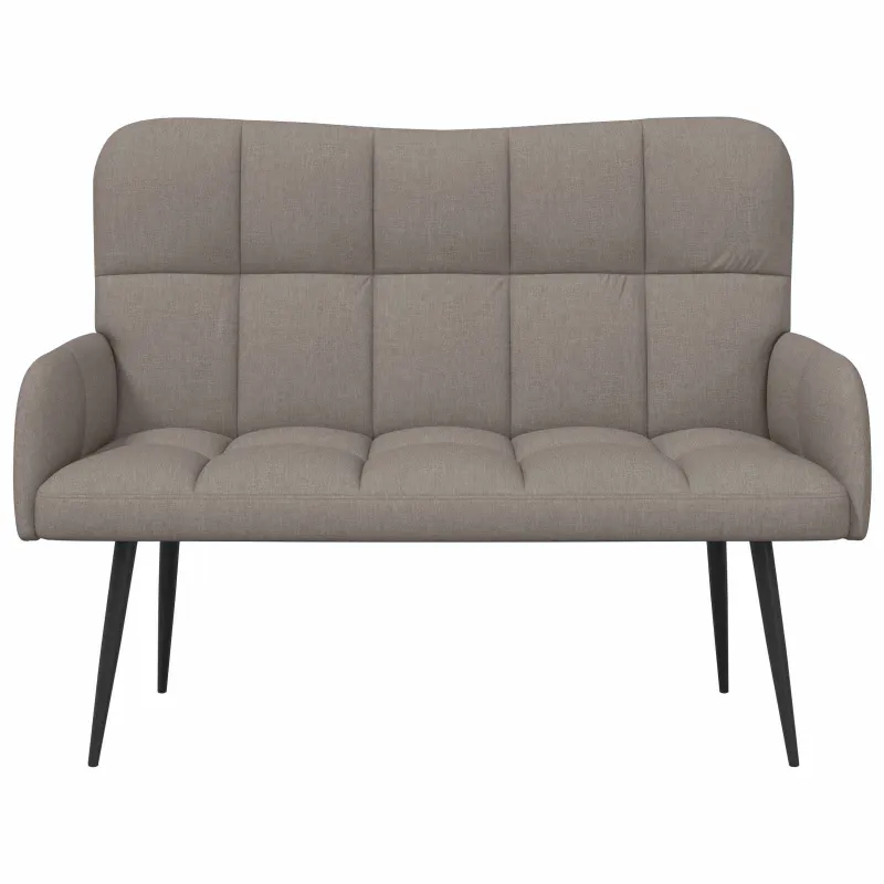 Dvitaškė sofa Taupe 115 x 61 x 87 cm Audinys