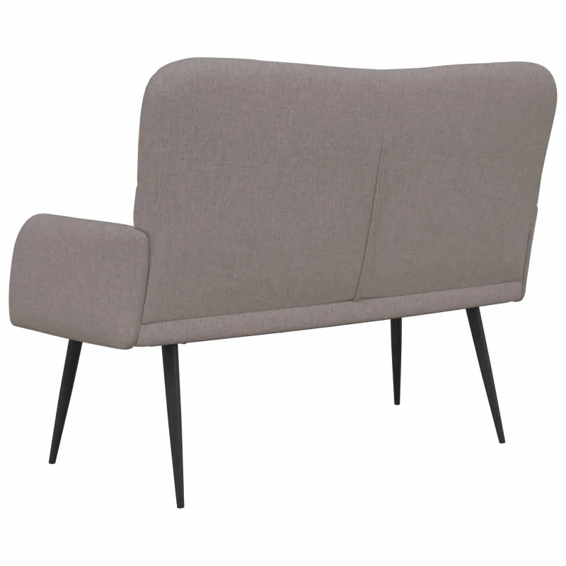 Dvitaškė sofa Taupe 115 x 61 x 87 cm Audinys