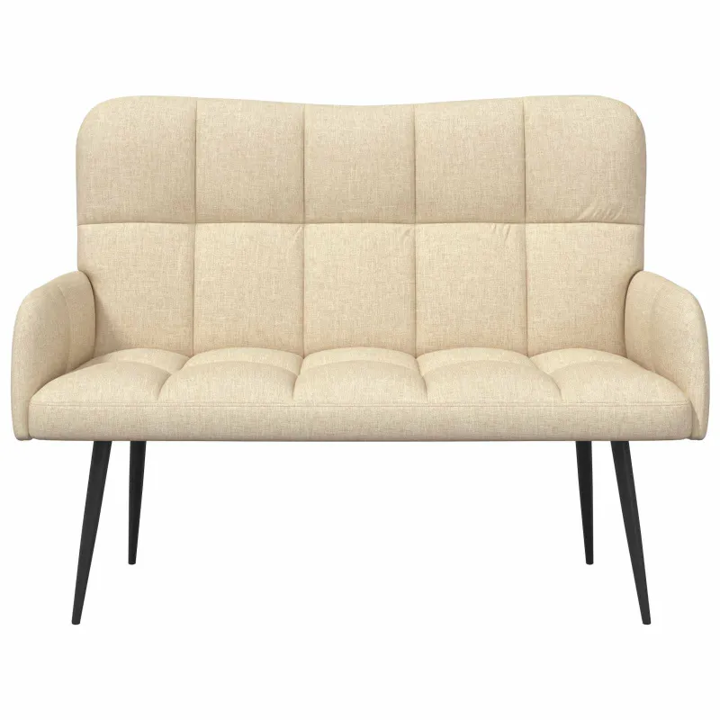 Dvitaškė sofa Kreminė 115 x 61 x 87 cm Audinys