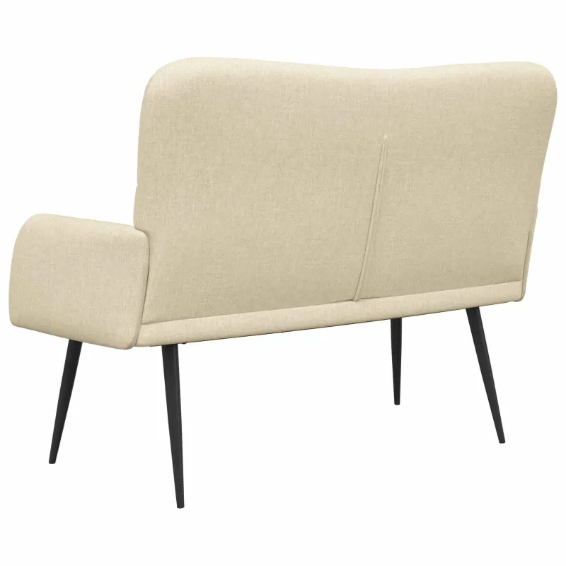 Dvitaškė sofa Kreminė 115 x 61 x 87 cm Audinys