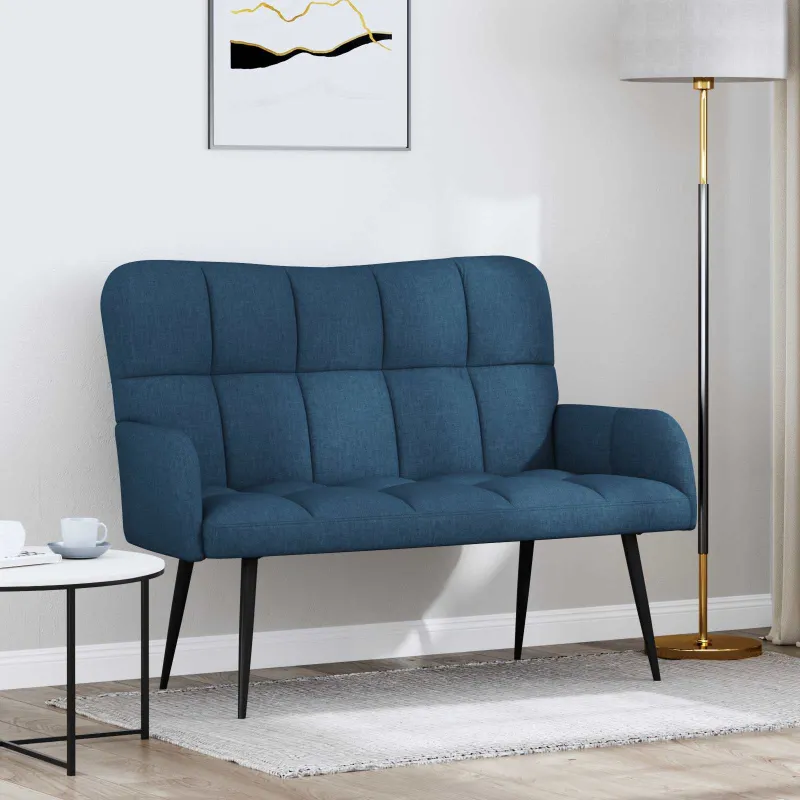 Dvitaškė sofa Mėlyna 115 x 61 x 87 cm Audinys