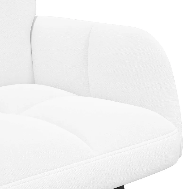 Dvitaškė sofa Balta 115 x 61 x 87 cm Audinys
