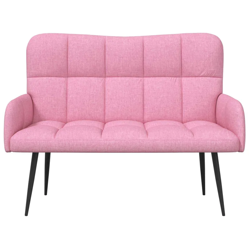 Dvitaškė sofa Rožinė 115 x 61 x 87 cm Audinys