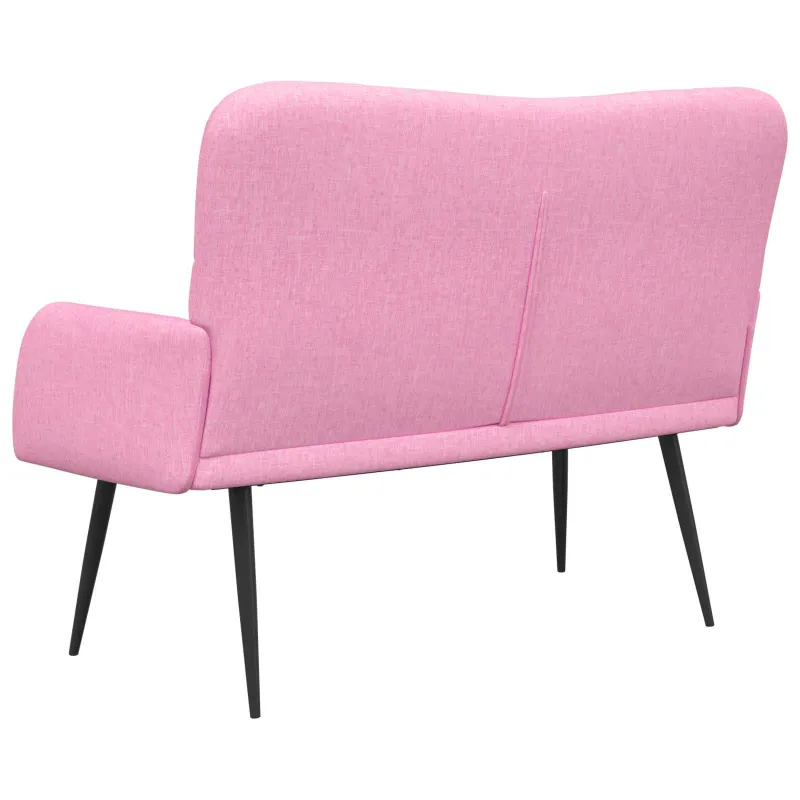 Dvitaškė sofa Rožinė 115 x 61 x 87 cm Audinys