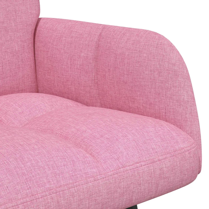 Dvitaškė sofa Rožinė 115 x 61 x 87 cm Audinys