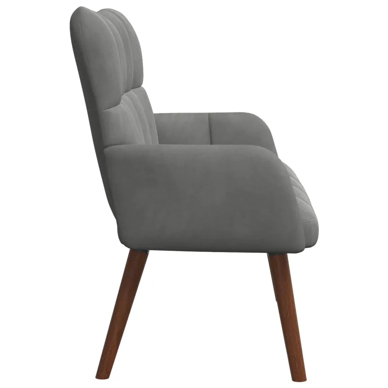 Dvitaškė sofa Tamsiai pilka 115 x 61 x 87 cm Aksomas