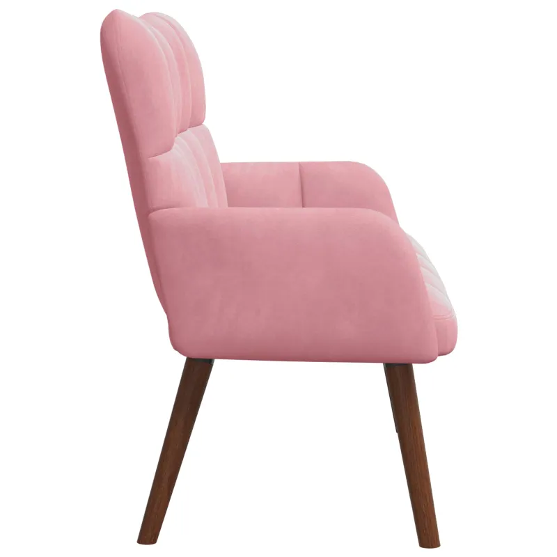 Dvitaškė sofa Rožinė 115 x 61 x 87 cm Aksomas