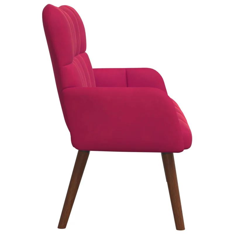Dvitaškė sofa Vyno raudona 115 x 61 x 87 cm Aksomas