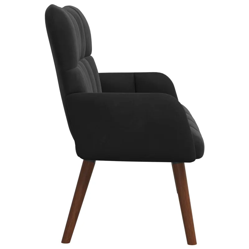 Dvitaškė sofa Juoda 115 x 61 x 87 cm Aksomas