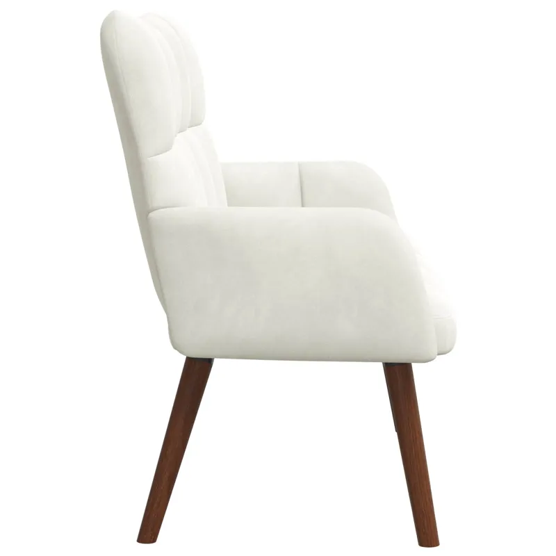 Dvitaškė sofa Kreminė 115 x 61 x 87 cm Aksomas