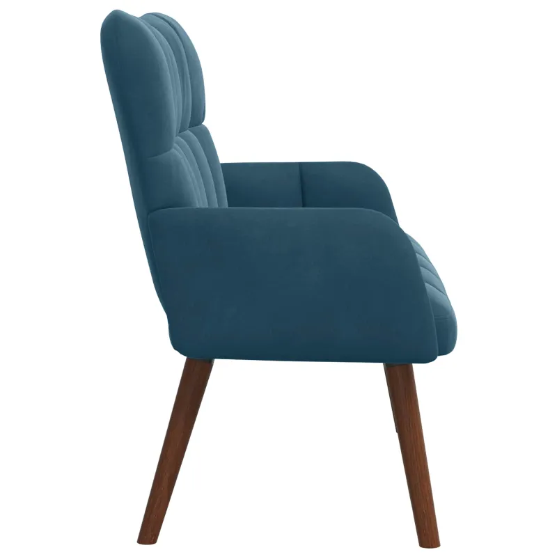 Dvitaškė sofa Mėlyna 115 x 61 x 87 cm Aksomas