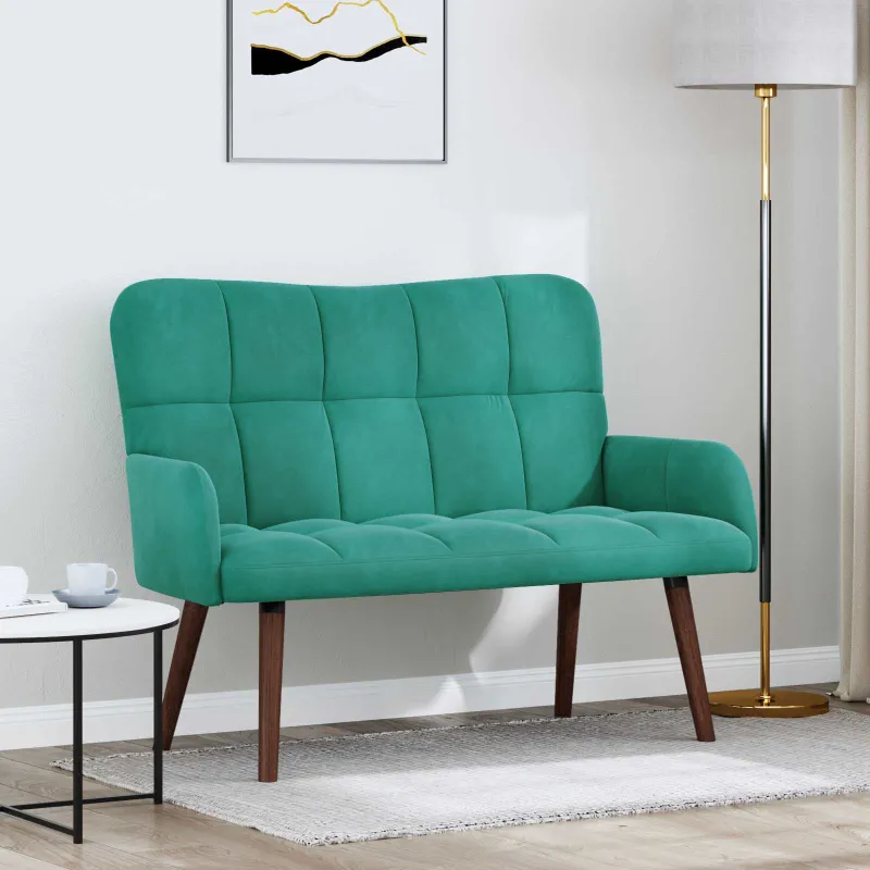 Dvitaškė sofa Turkio 115 x 61 x 87 cm Aksomas