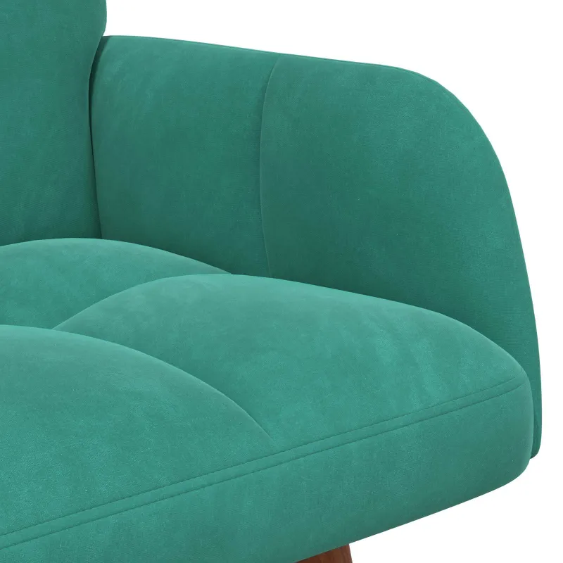 Dvitaškė sofa Turkio 115 x 61 x 87 cm Aksomas