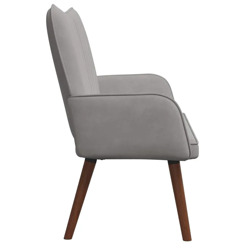 Dvitaškė sofa Šviesiai pilka 115 x 61 x 87 cm Aksomas