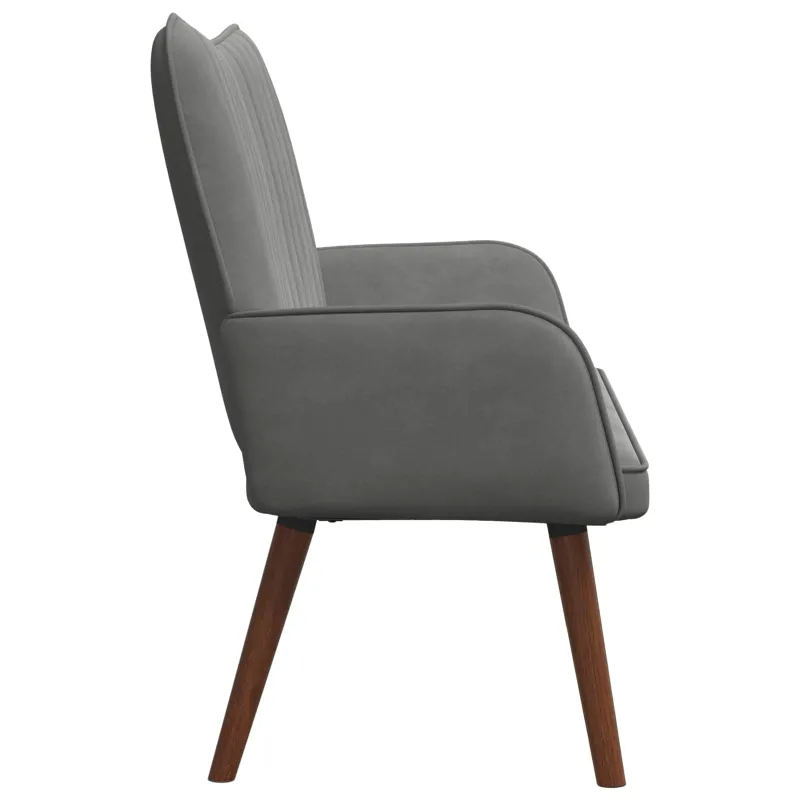 Dvitaškė sofa Tamsiai pilka 115 x 61 x 87 cm Aksomas