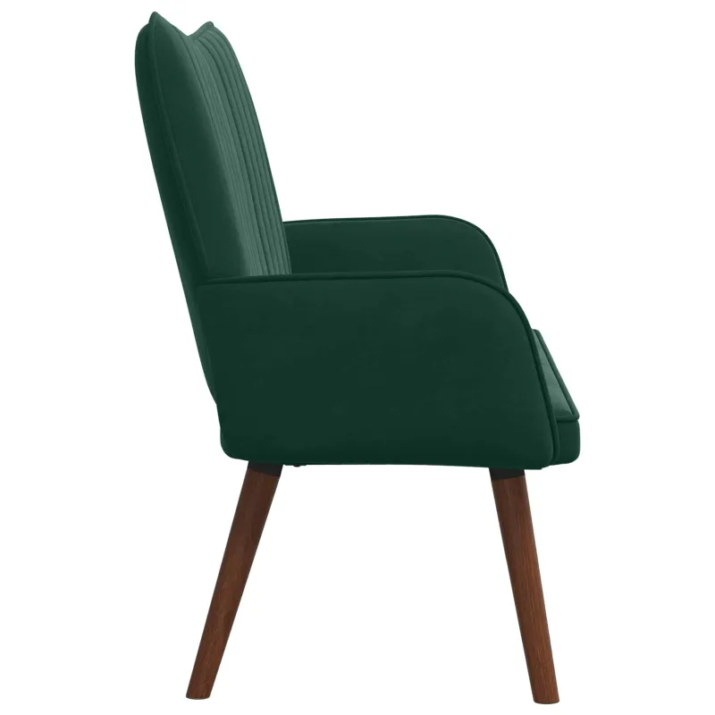 Dvitaškė sofa Tamsiai žalia 115 x 61 x 87 cm Aksomas