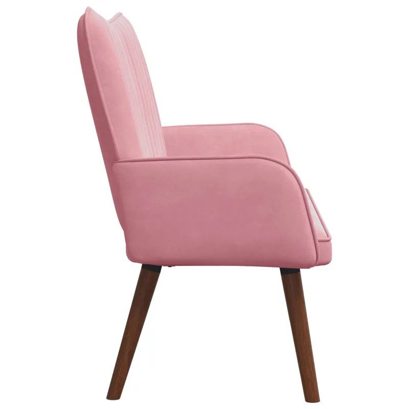 Dvitaškė sofa Rožinė 115 x 61 x 87 cm Aksomas