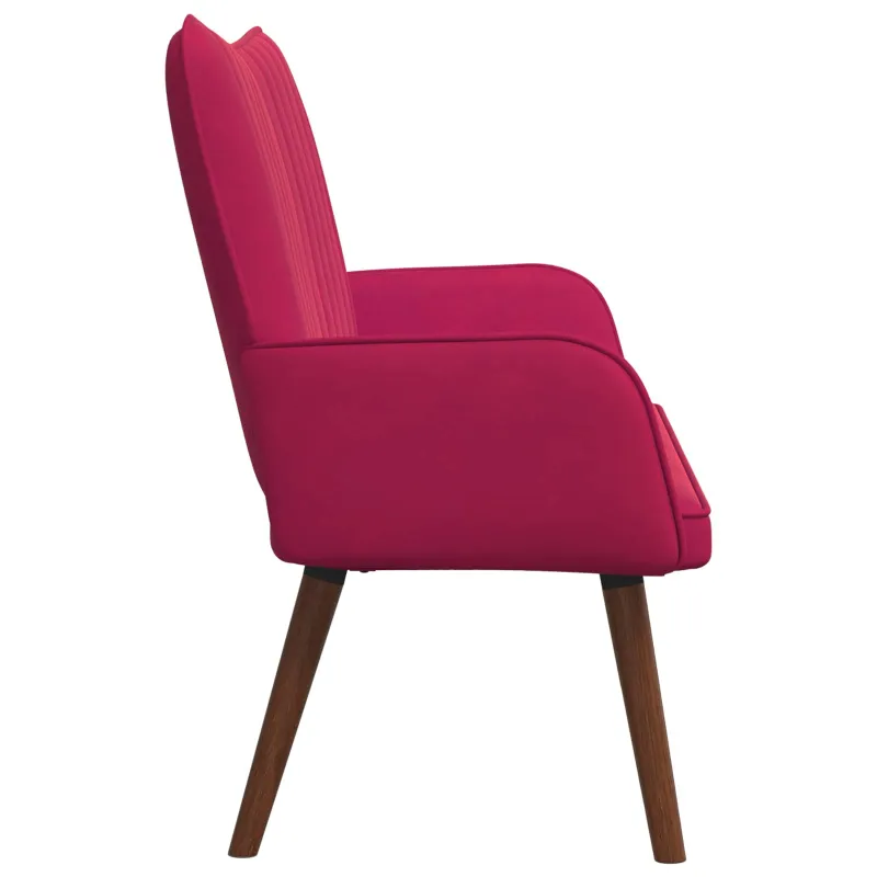 Dvitaškė sofa Vyno raudona 115 x 61 x 87 cm Aksomas