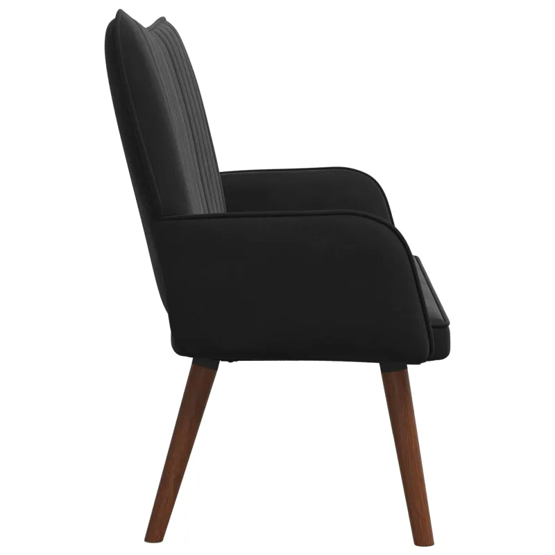 Dvitaškė sofa Juoda 115 x 61 x 87 cm Aksomas