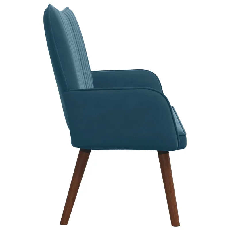Dvitaškė sofa Mėlyna 115 x 61 x 87 cm Aksomas