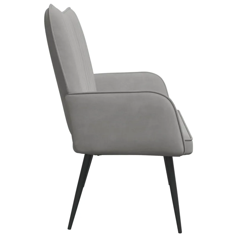 Dvitaškė sofa Šviesiai pilka 115 x 61 x 87 cm Aksomas