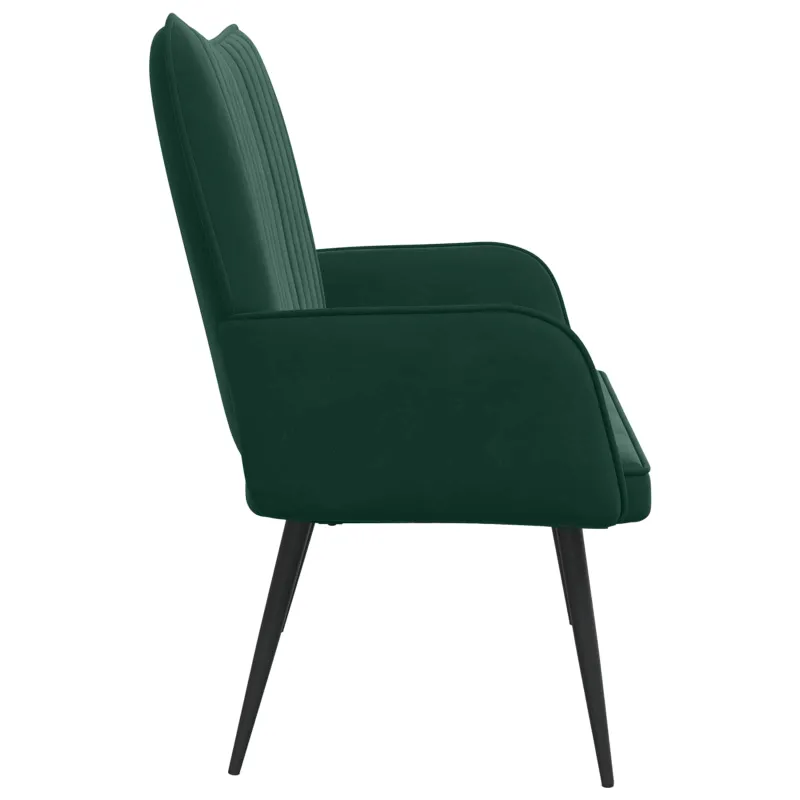 Dvitaškė sofa Tamsiai žalia 115 x 61 x 87 cm Aksomas