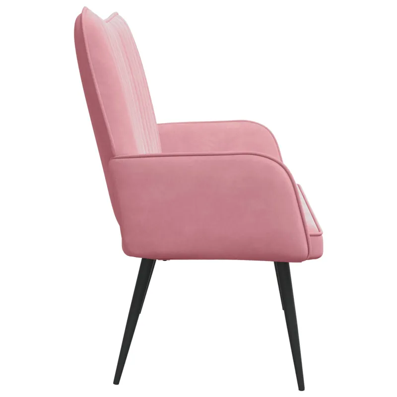 Dvitaškė sofa Rožinė 115 x 61 x 87 cm Aksomas