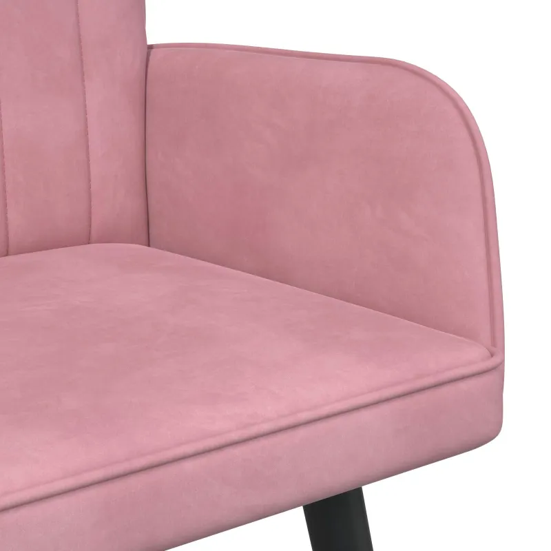 Dvitaškė sofa Rožinė 115 x 61 x 87 cm Aksomas