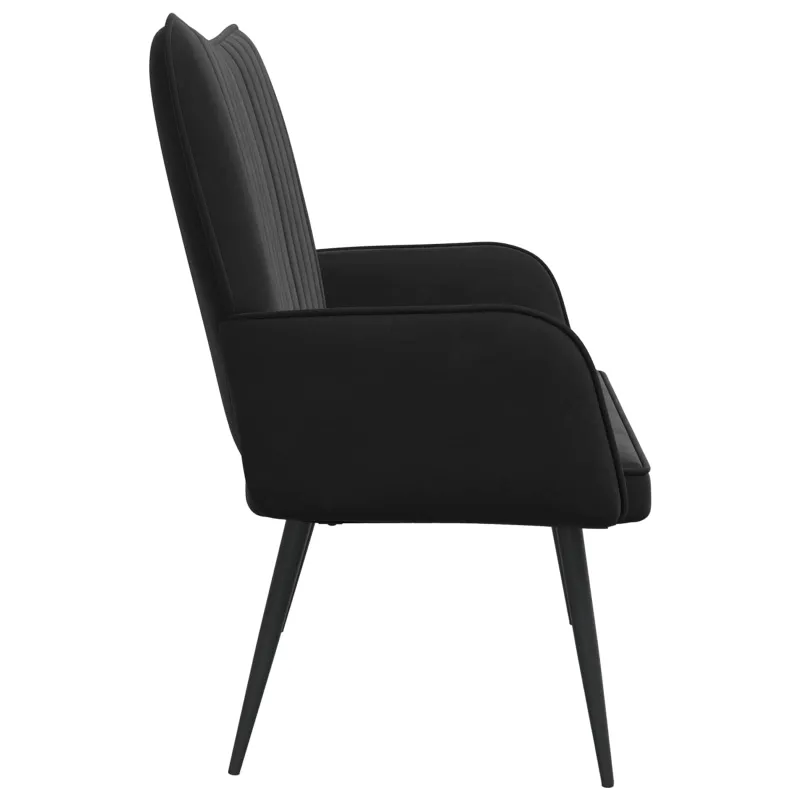 Dvitaškė sofa Juoda 115 x 61 x 87 cm Aksomas