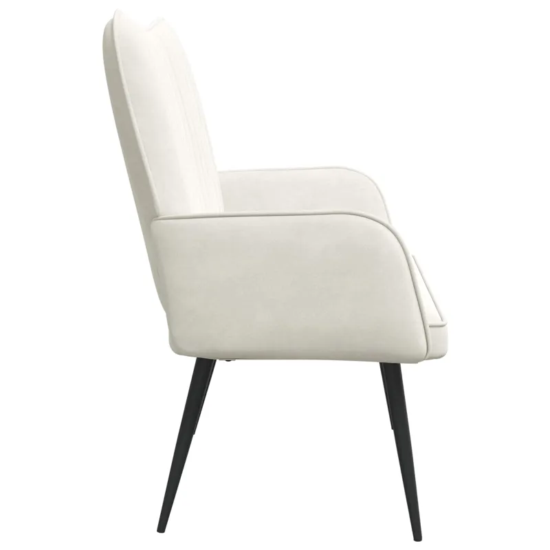 Dvitaškė sofa Kreminė 115 x 61 x 87 cm Aksomas
