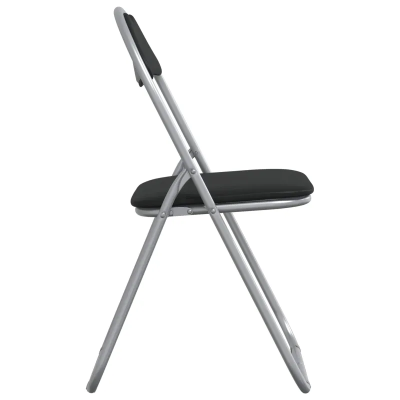 Sulankstoma kėdė 2 pcs Juoda ir pilka 48 x 43,5 x 81 cm