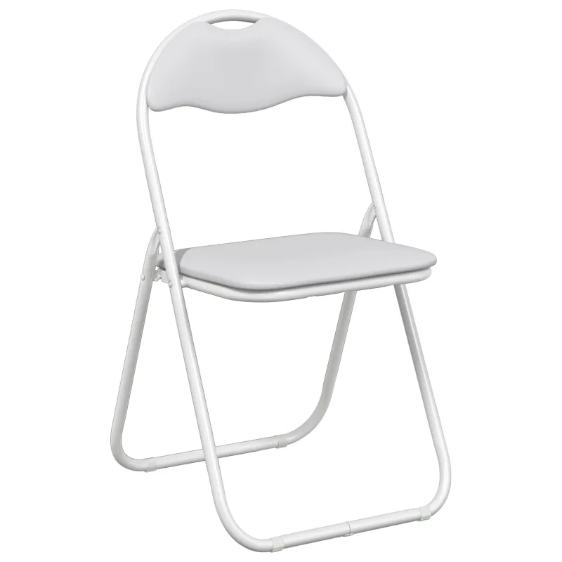 Sulankstoma kėdė 2 pcs Balta ir pilka 48 x 43,5 x 81 cm