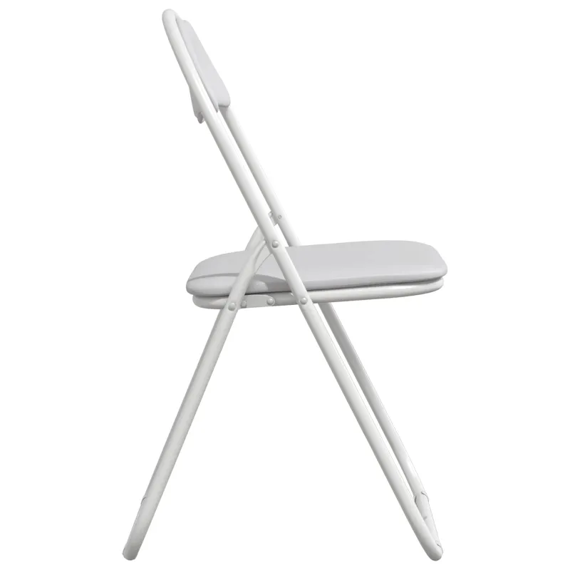 Sulankstoma kėdė 2 pcs Balta ir pilka 48 x 43,5 x 81 cm