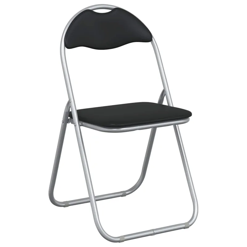 Sulankstoma kėdė 8 pcs Juoda ir pilka 48 x 43,5 x 81 cm