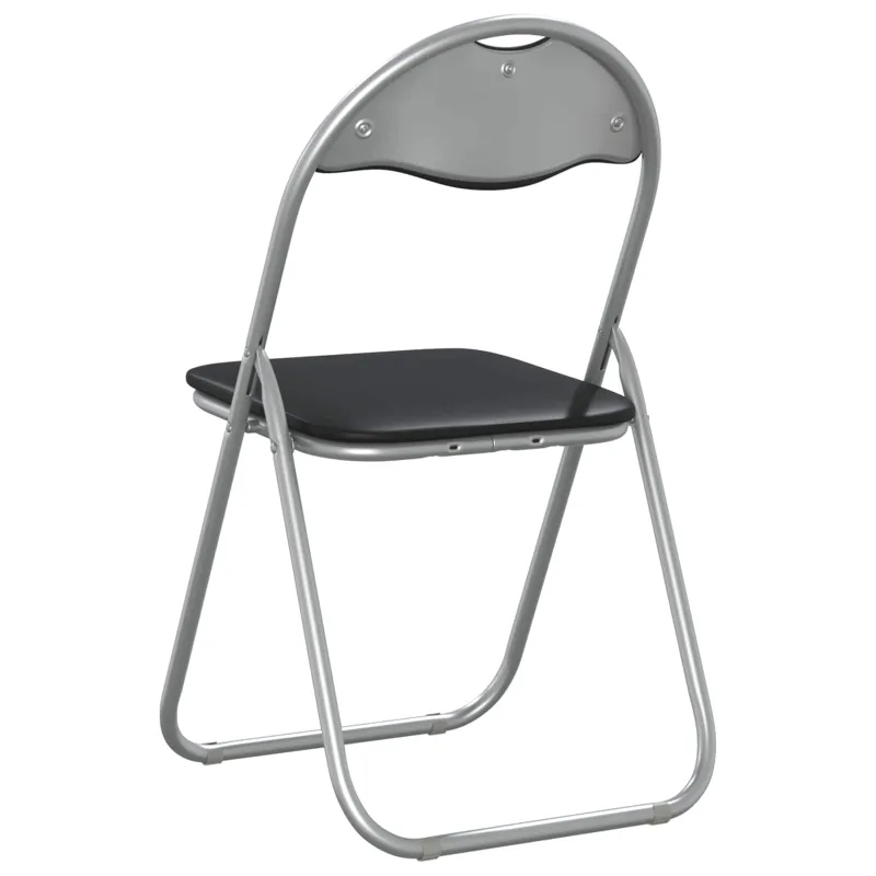 Sulankstoma kėdė 8 pcs Juoda ir pilka 48 x 43,5 x 81 cm
