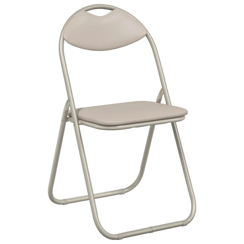 Sulankstoma kėdė 2 pcs Smėlio 48 x 43,5 x 81 cm Dirbtinė oda
