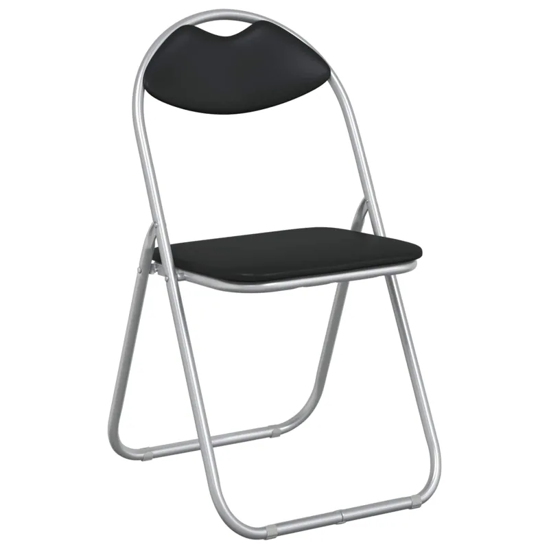 Sulankstoma kėdė 8 pcs Juoda ir pilka 48 x 43,5 x 81 cm