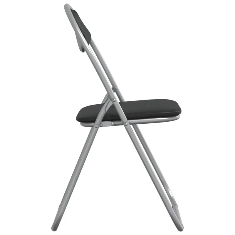 Sulankstoma kėdė 8 pcs Juoda ir pilka 48 x 43,5 x 81 cm