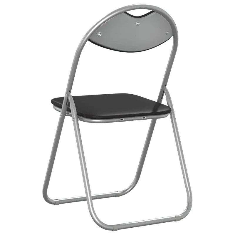 Sulankstoma kėdė 8 pcs Juoda ir pilka 48 x 43,5 x 81 cm