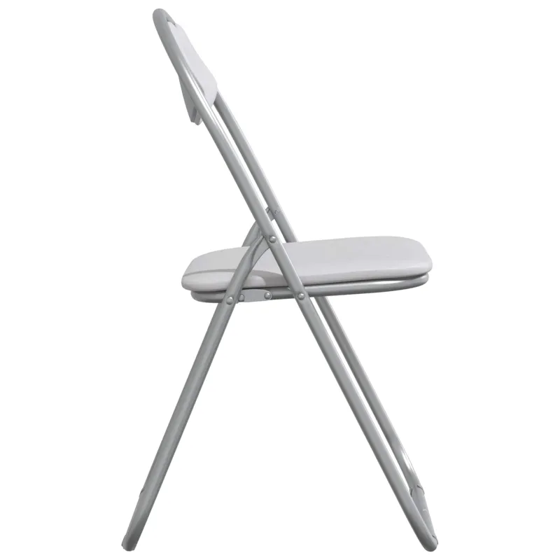 Sulankstoma kėdė 8 pcs Balta ir pilka 48 x 43,5 x 81 cm
