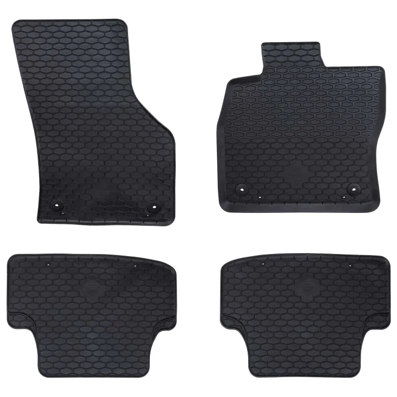 Automobilių kilimėlis 4 pcs Juodas tinka Audi A3 2012-2020 Guma